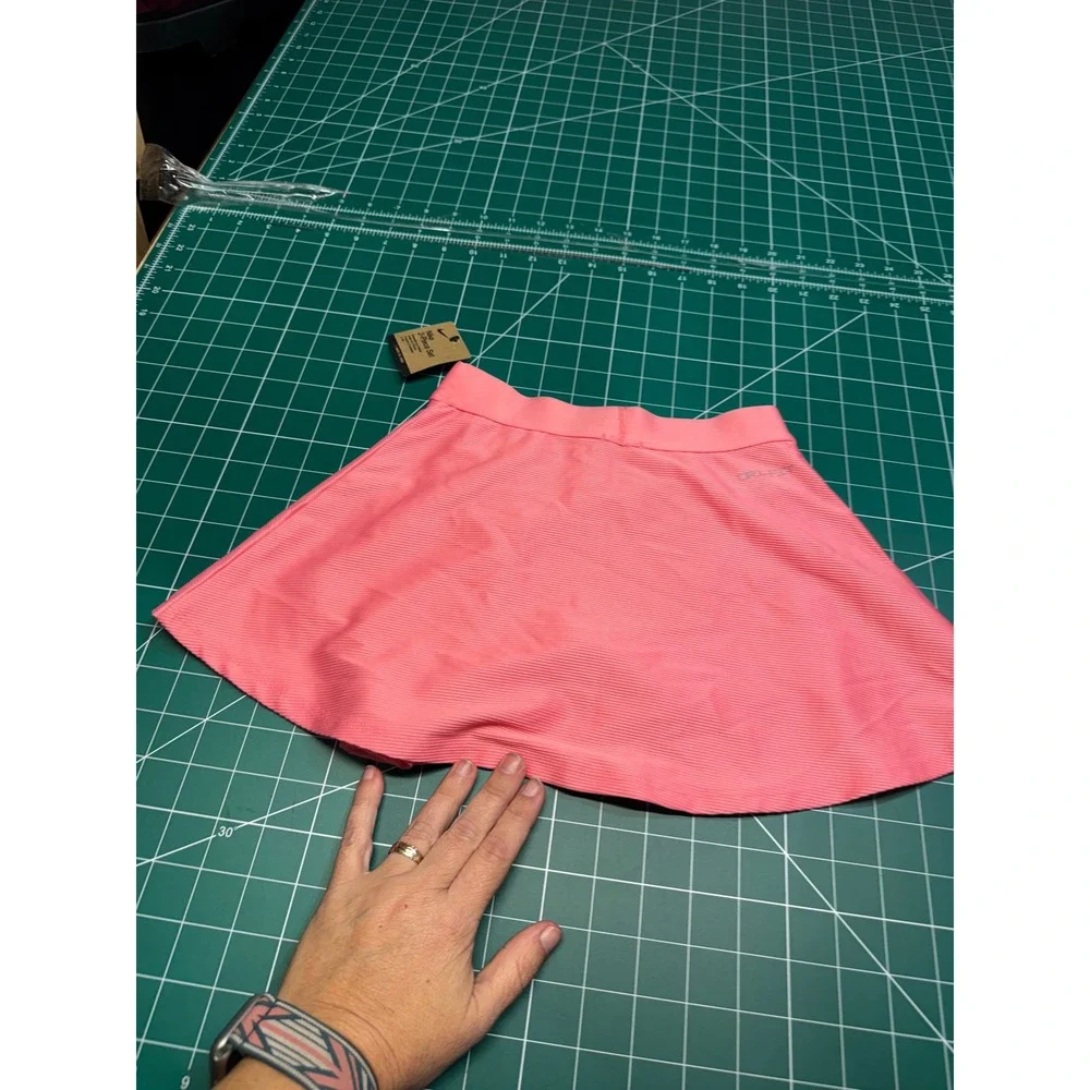 Nike Kids Dri-FIT Pink Ribbed Athletic Skirt Size 6X 6-7 Years